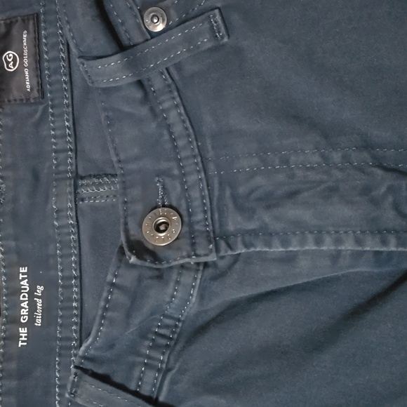 AG Dark Teal The Graduate Tailored Leg 33x34 - Picture 2 of 8